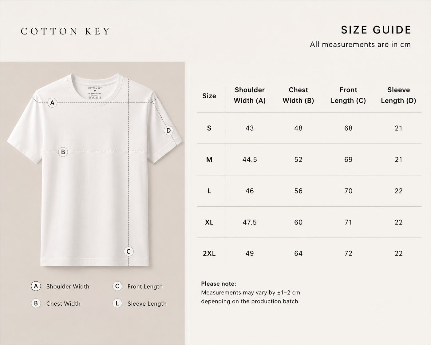 Essential Undershirt – White | Cotton Key