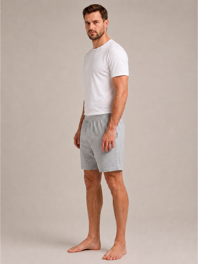 Grey Cotton Boxer – Pocketed Men’s Underwear | Cotton Key